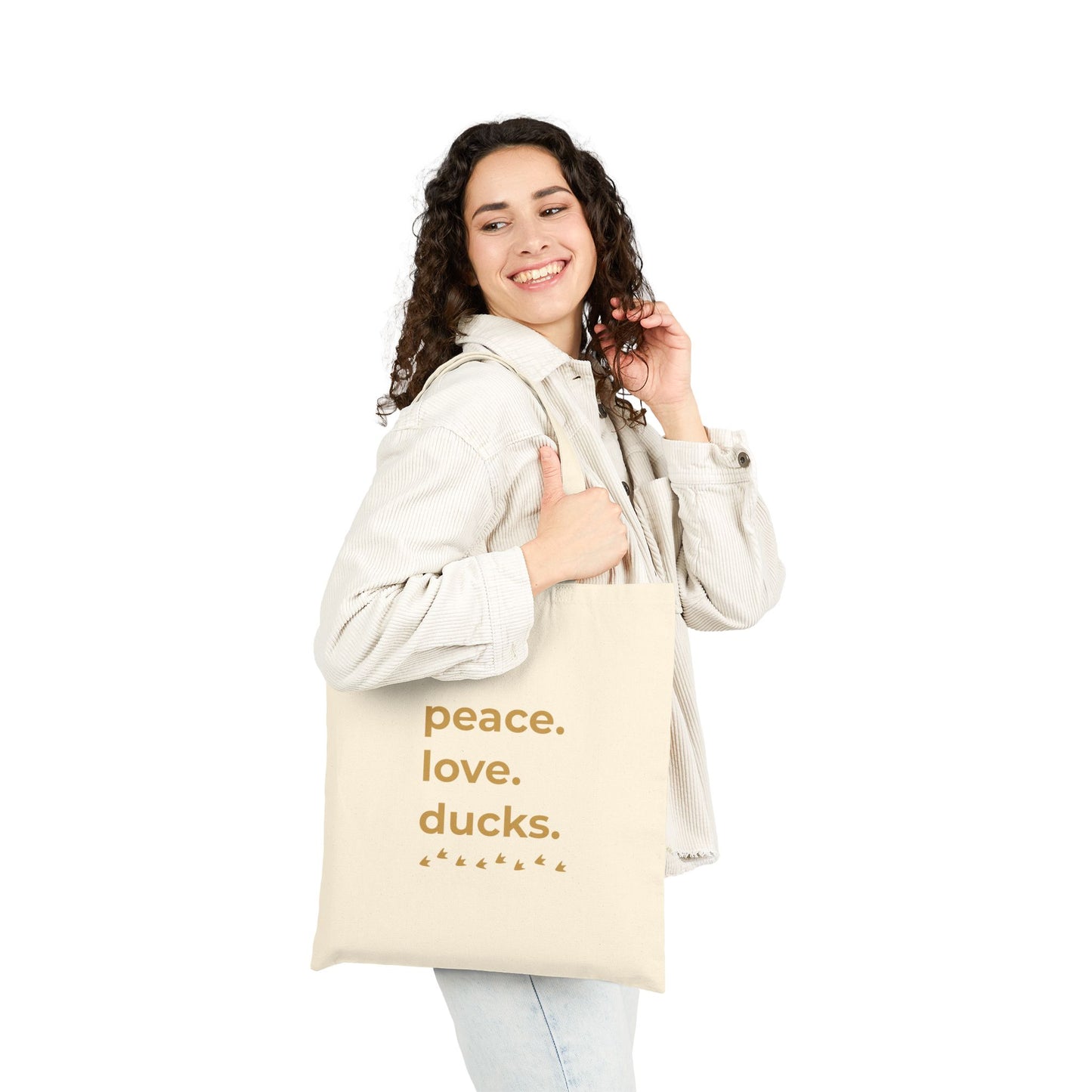 Peace. Love. Ducks. Canvas Tote