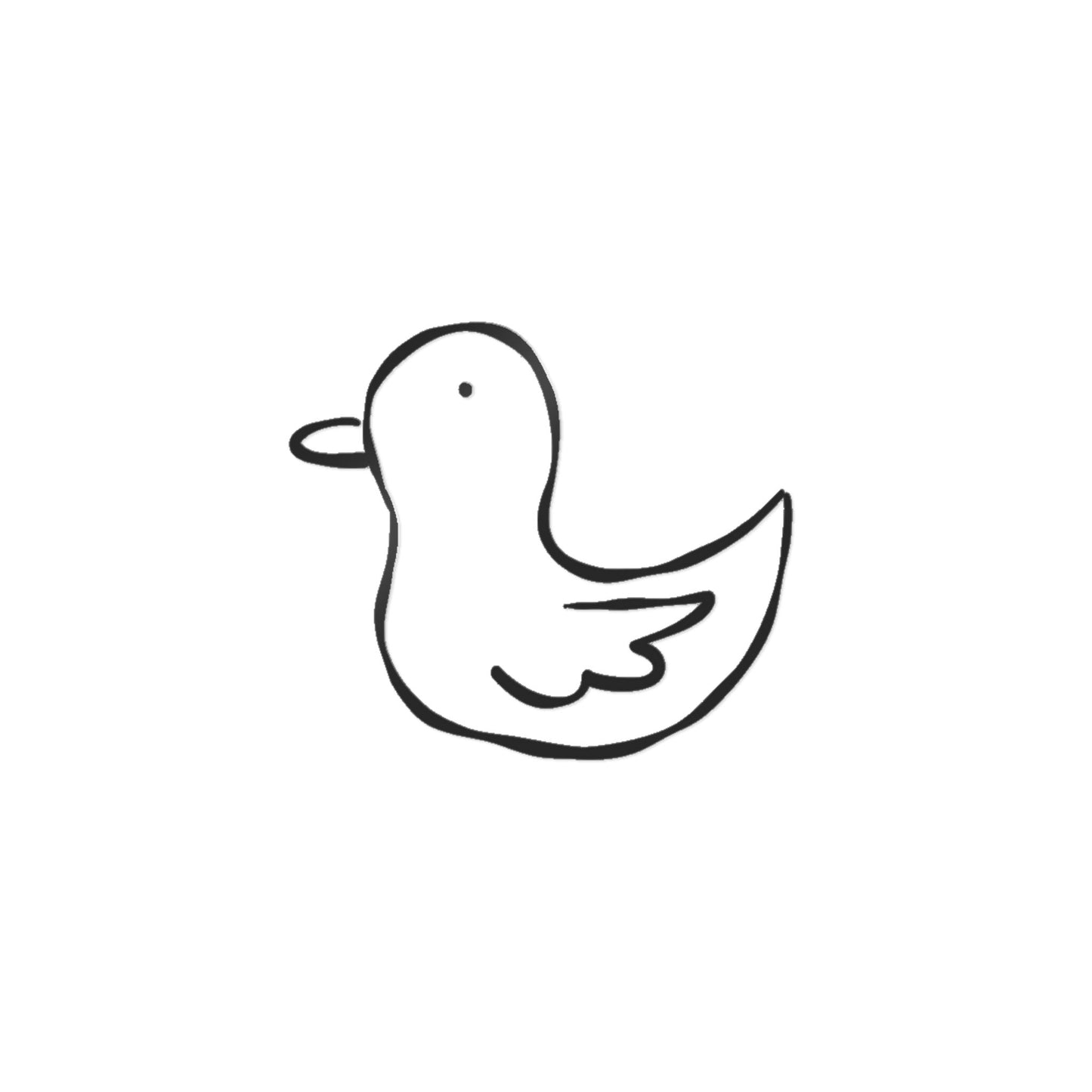 Duck Sketch Sticker
