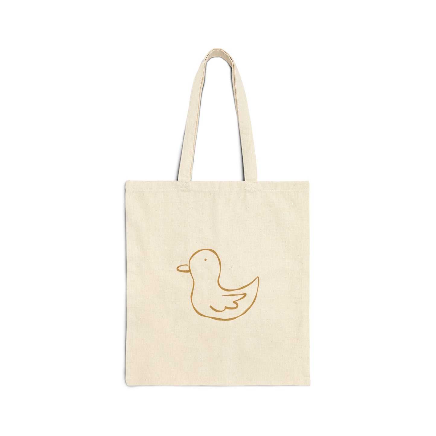 Duck Sketch Canvas Tote