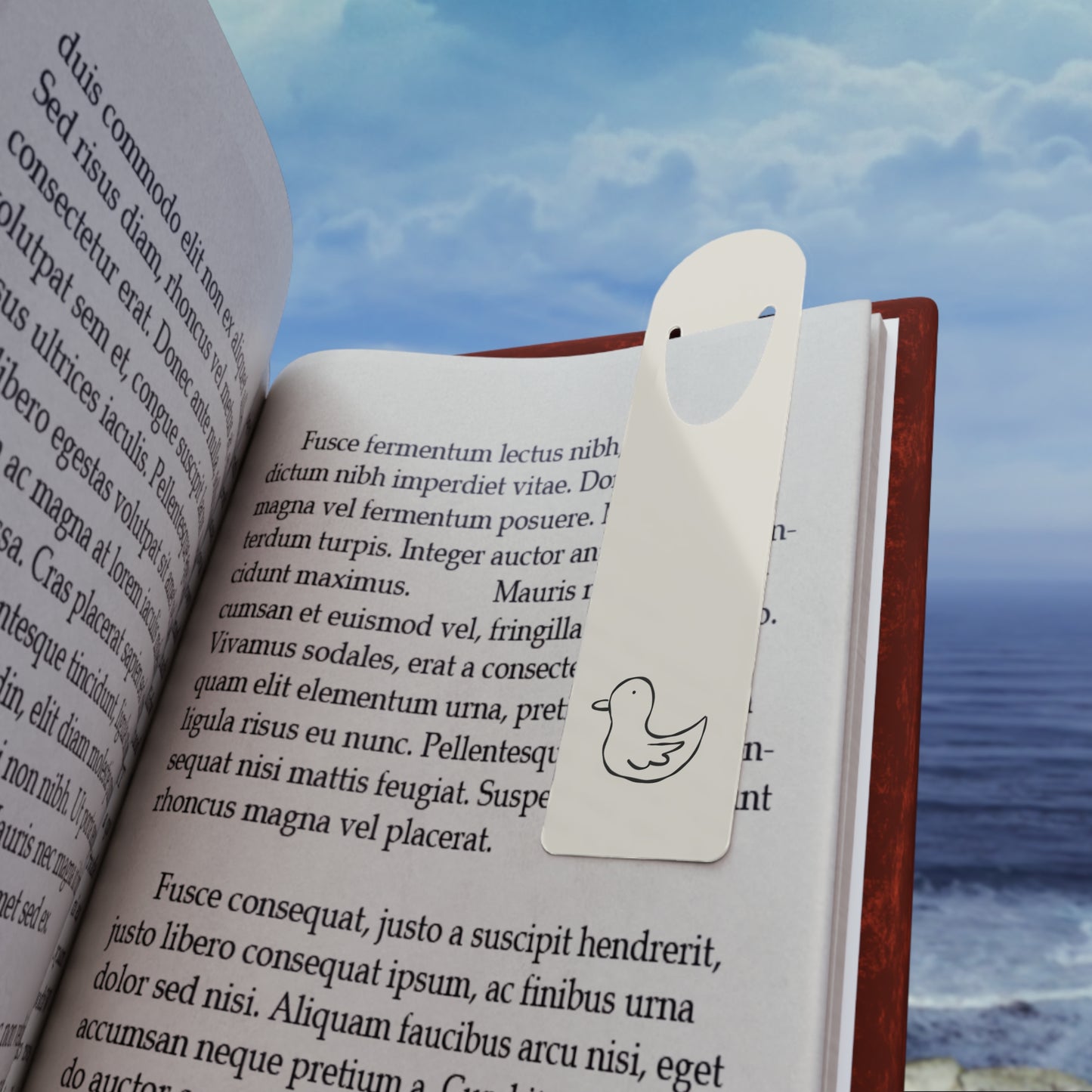 Duck Sketch Bookmark (Aluminum)