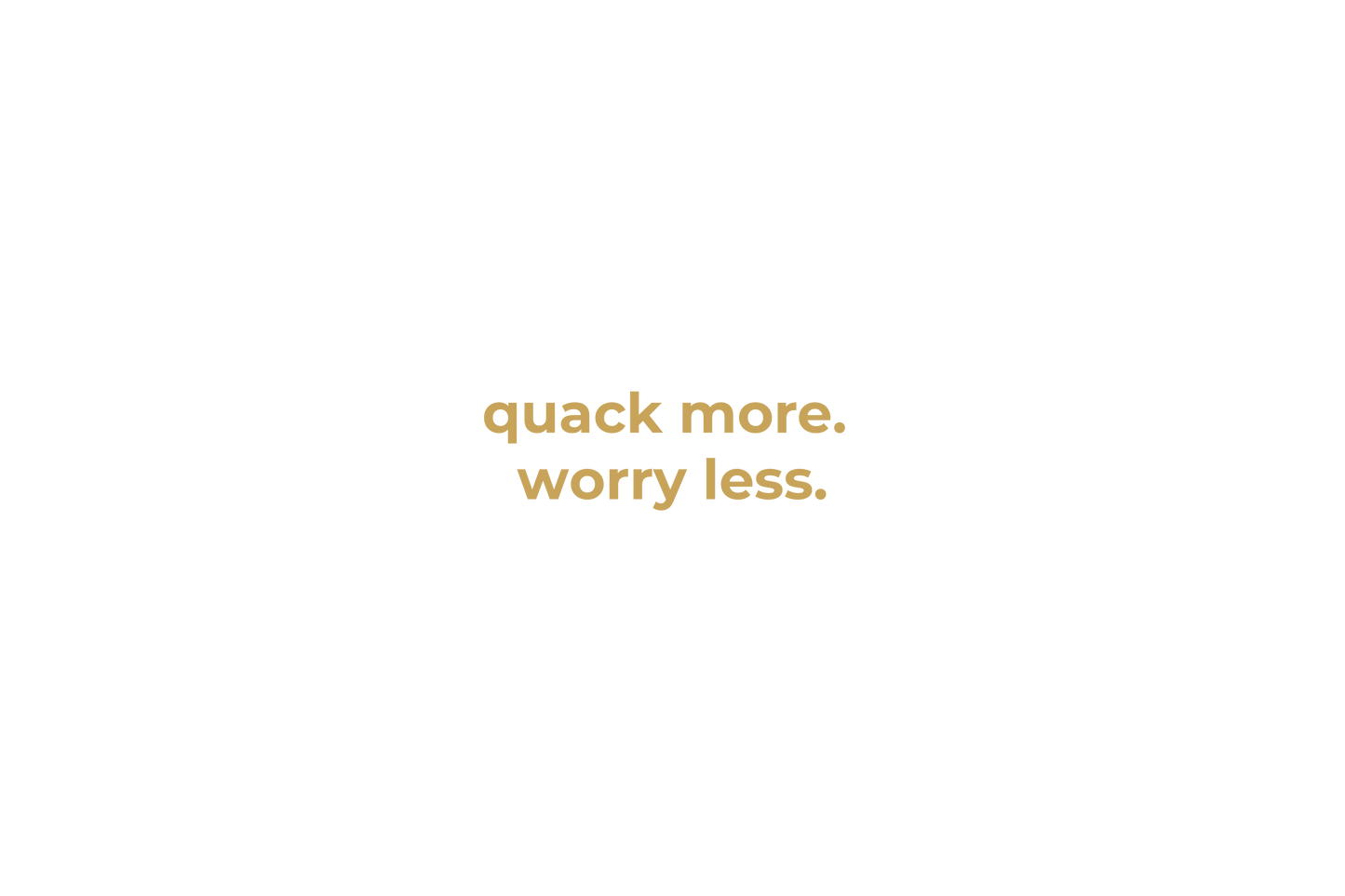 Quack More, Worry Less Signature Hoodie