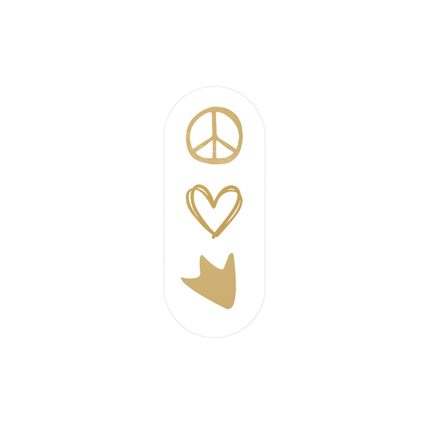 Peace Love Ducks Sticker